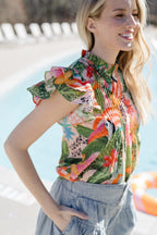 Eloise Women’s Flutter Sleeve Top - Blissfully Lavender BoutiqueBriton Court