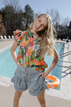 Eloise Women’s Flutter Sleeve Top - Blissfully Lavender BoutiqueBriton Court