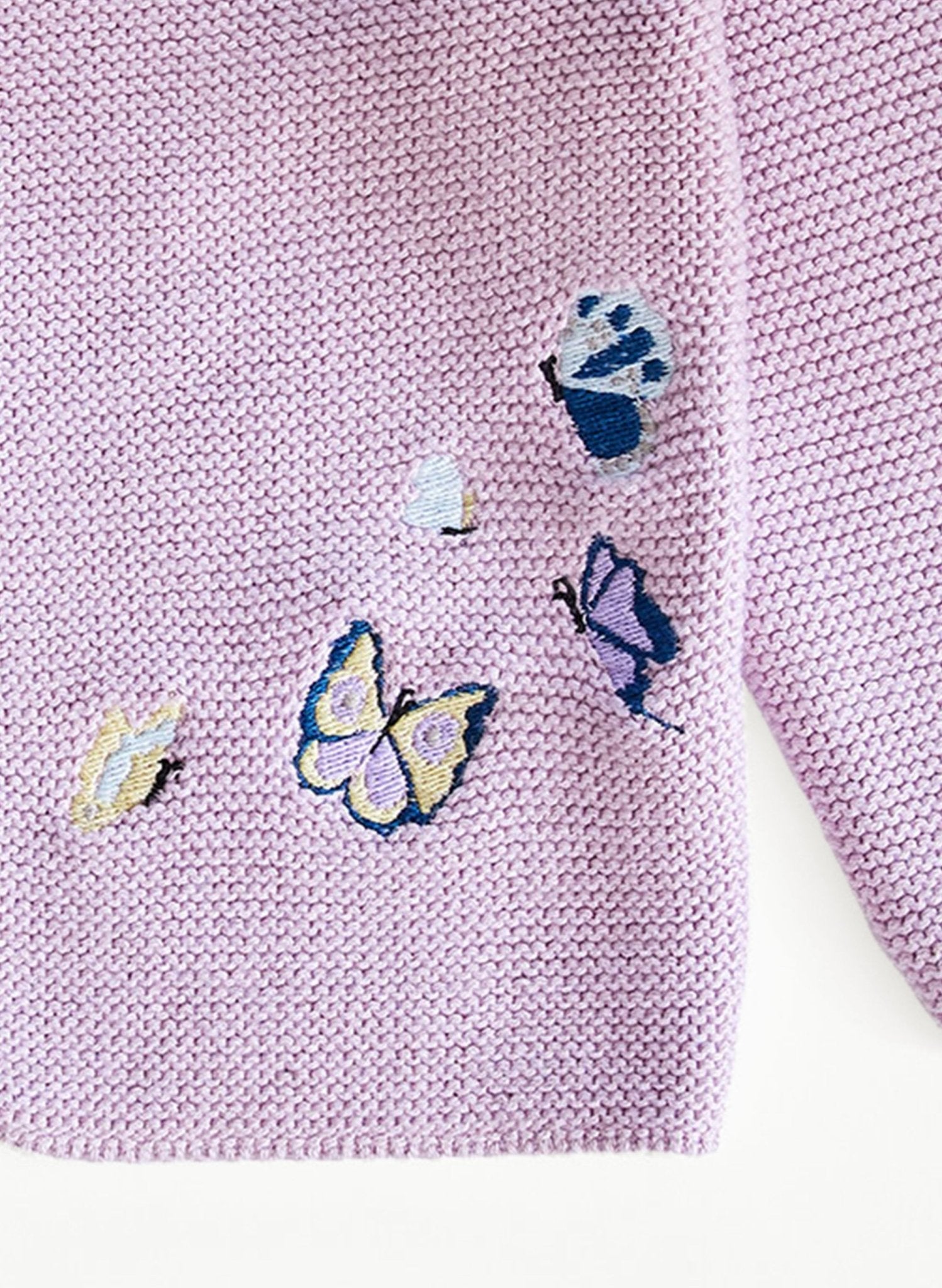 Embroidered Butterfly Knit Cardigan - Blissfully Lavender BoutiqueTimo & Violet