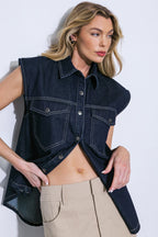 Women’s Dark Denim Top