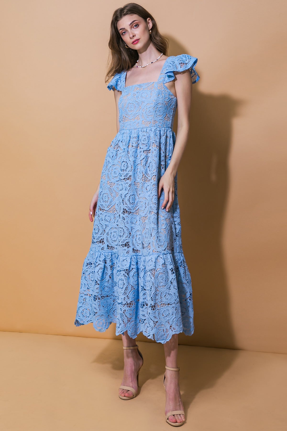 Still Thinking Lace Women’s Midi Dress