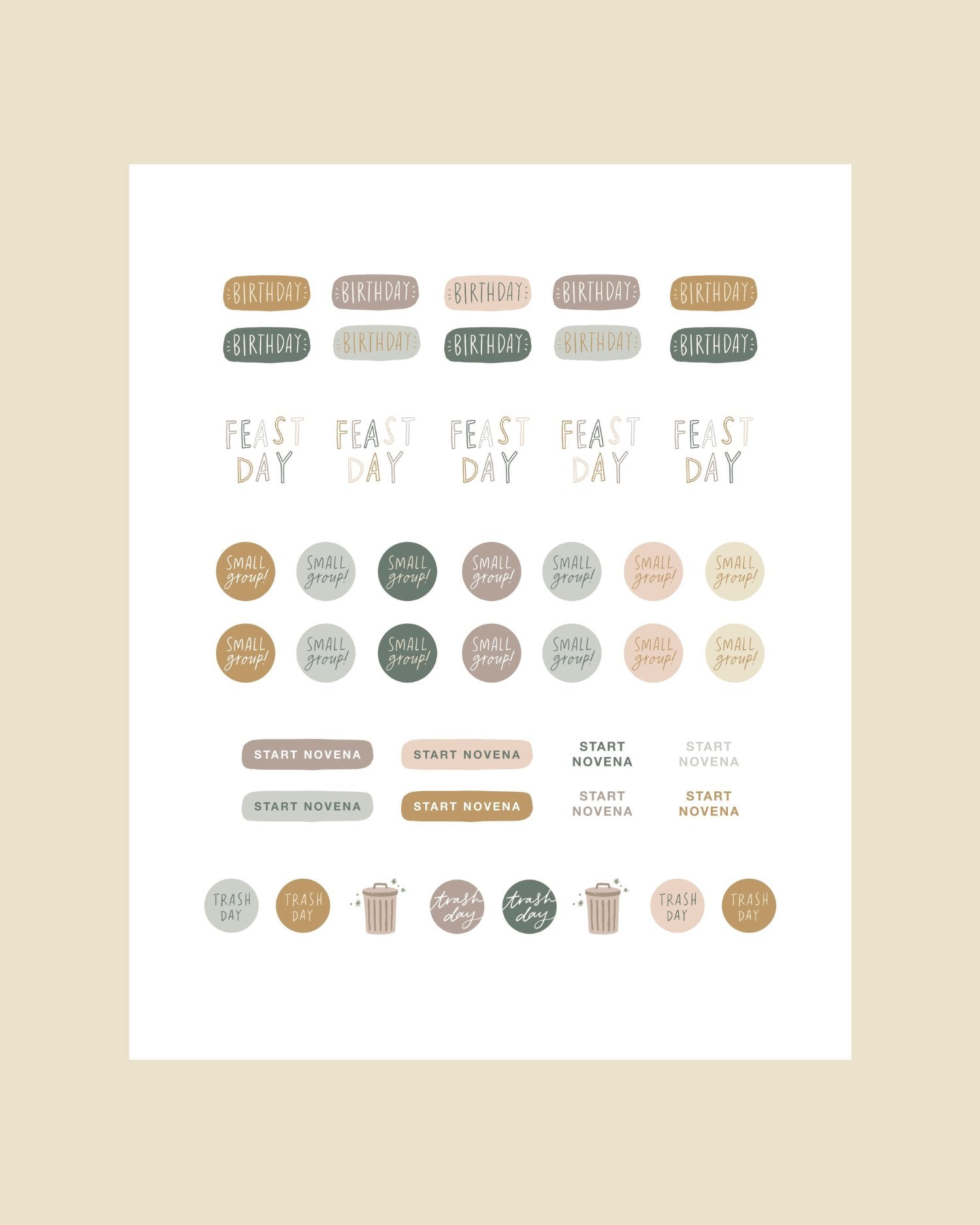 Faith Icons + Pastel Mix + Planner Stickers - Blissfully Lavender BoutiqueBlessed Is She