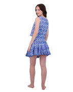 Maribel Women's Tank and Skirt Set Blue Paisley