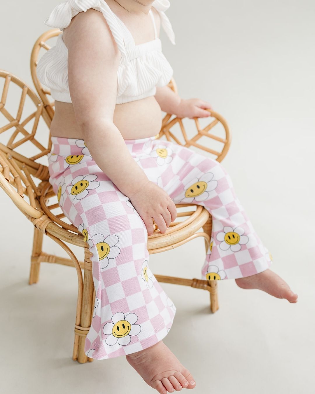 Girls Smiley Daisy Flare Set