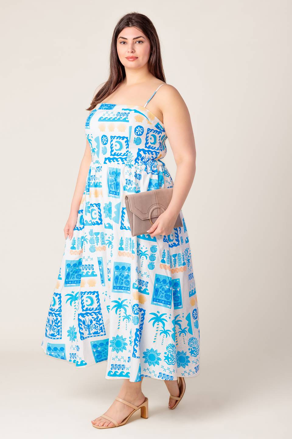 Floral Girl Women’s Woven Midi Dress - Blissfully Lavender BoutiqueFlying Tomato