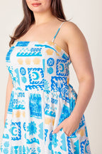 Floral Girl Women’s Woven Midi Dress - Blissfully Lavender BoutiqueFlying Tomato