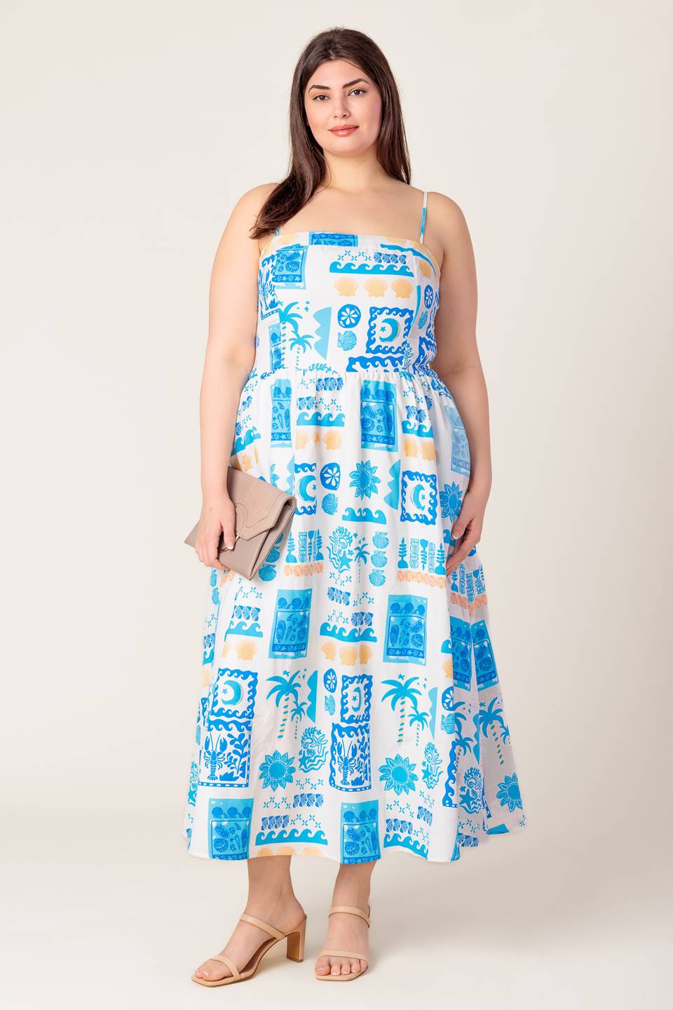 Floral Girl Women’s Woven Midi Dress - Blissfully Lavender BoutiqueFlying Tomato