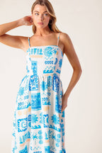 Floral Girl Women’s Woven Midi Dress - Blissfully Lavender BoutiqueFlying Tomato