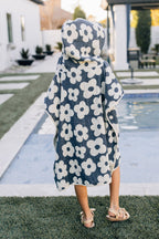 Floral Organic Cotton Beach Poncho - Blissfully Lavender BoutiqueMebie Baby