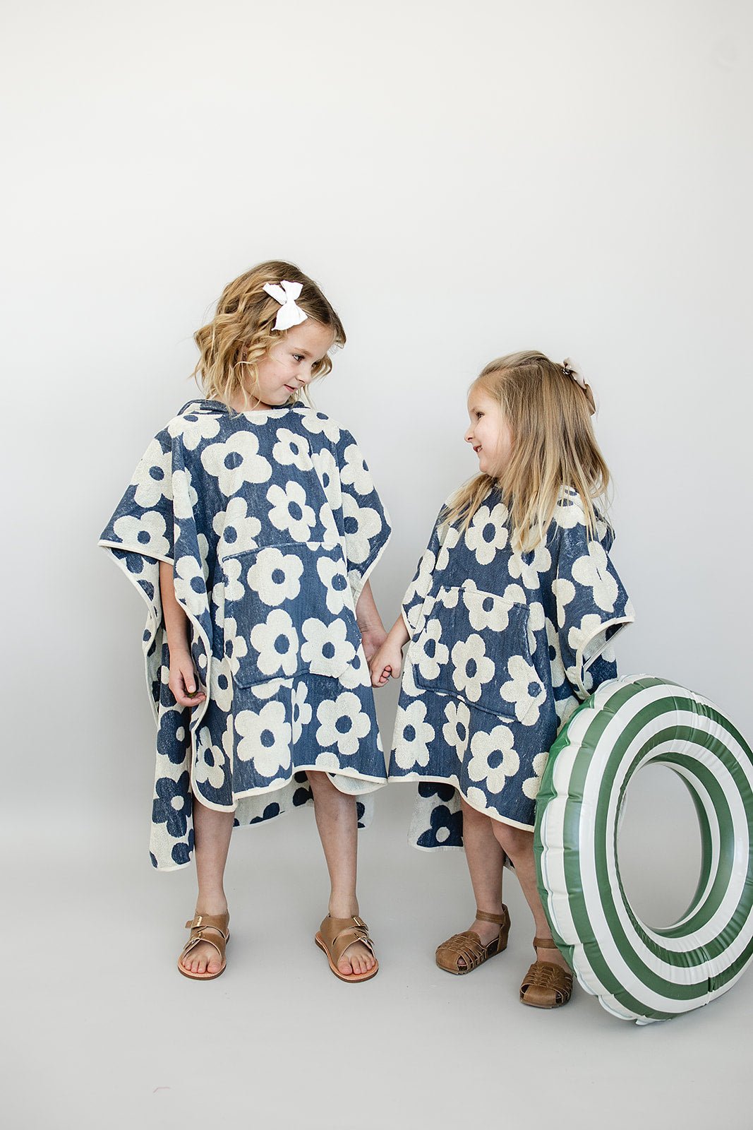 Floral Organic Cotton Beach Poncho - Blissfully Lavender BoutiqueMebie Baby