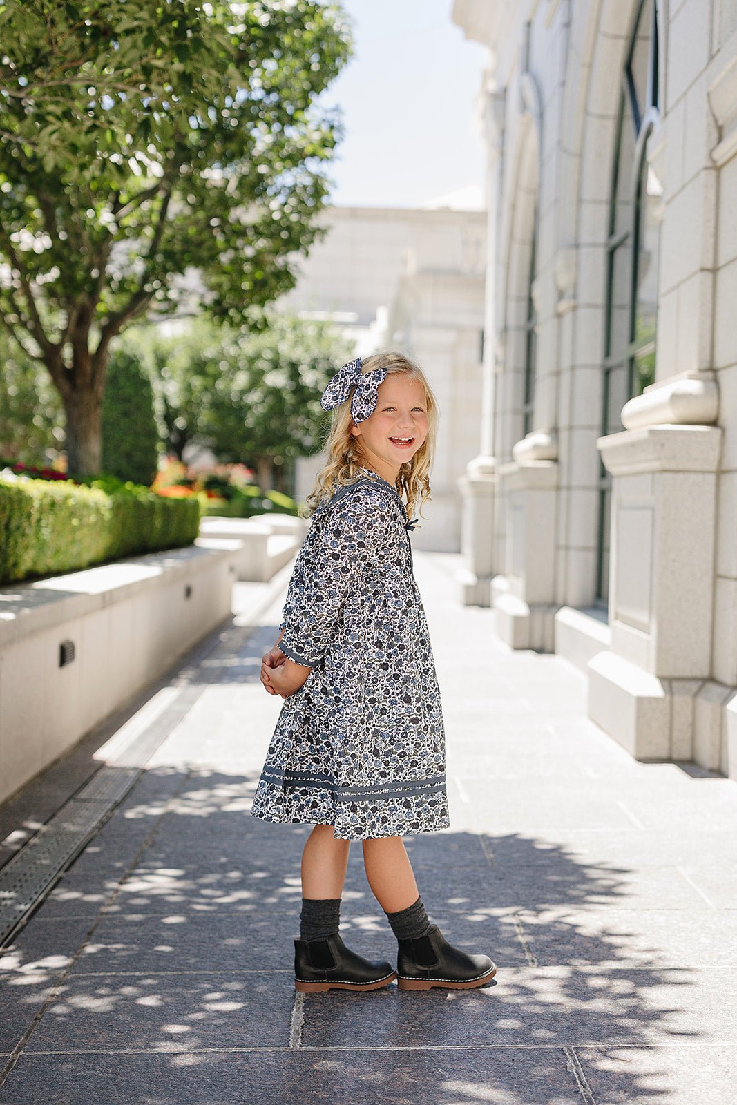 Floral Sailor Dress - Blissfully Lavender BoutiqueMebie Baby