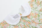 Floral Smocked Collared Dress