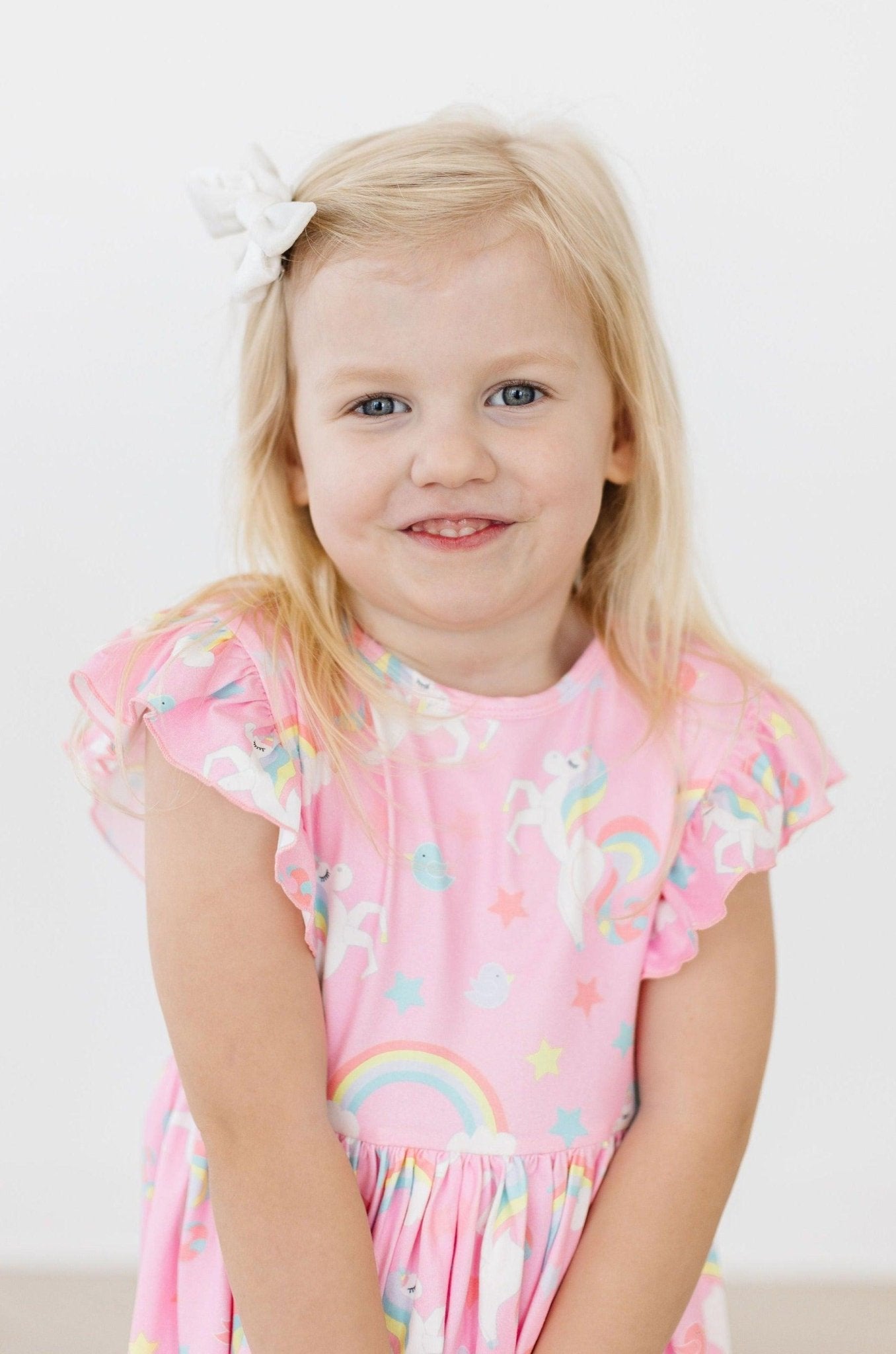 Flutter Sleeve Twirl Dress - Blissfully Lavender BoutiqueMila & Rose ®