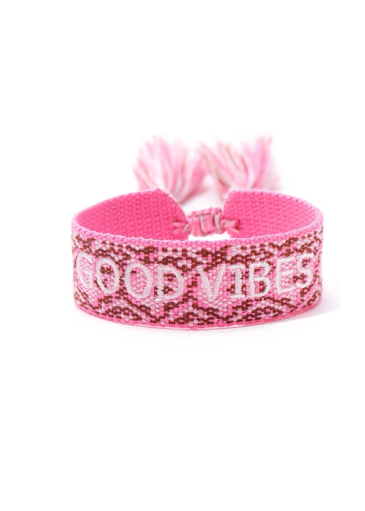 Good Vibes Pink Wristband
