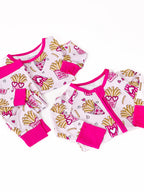 Baby Girl Bamboo Pajama Zip Romper