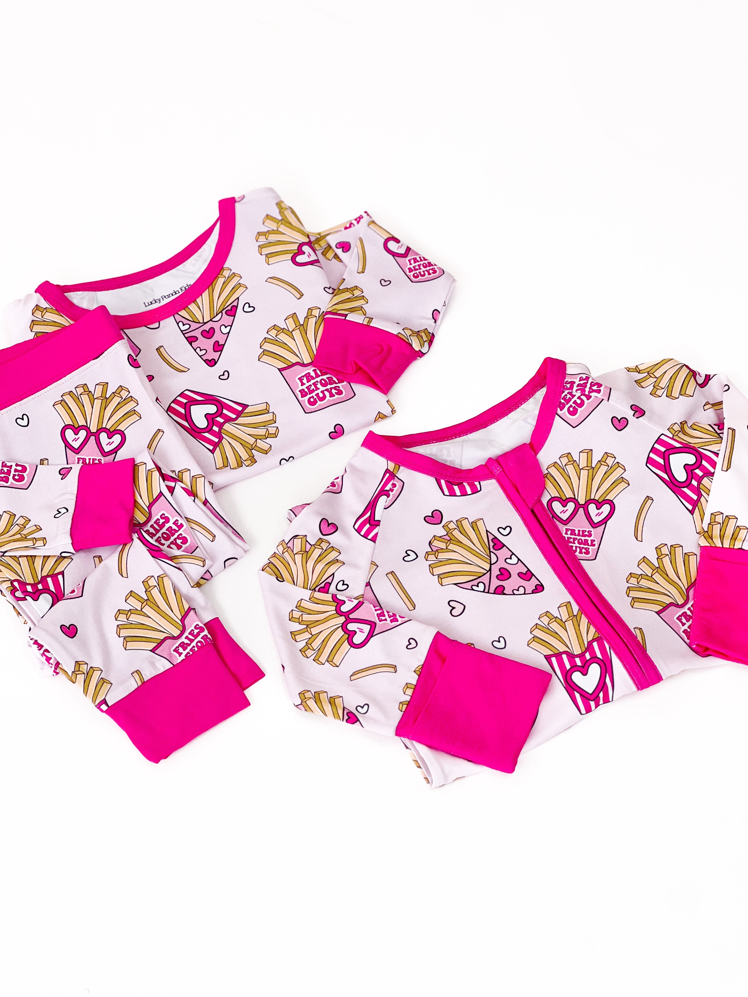 Baby Girl Bamboo Pajama Zip Romper