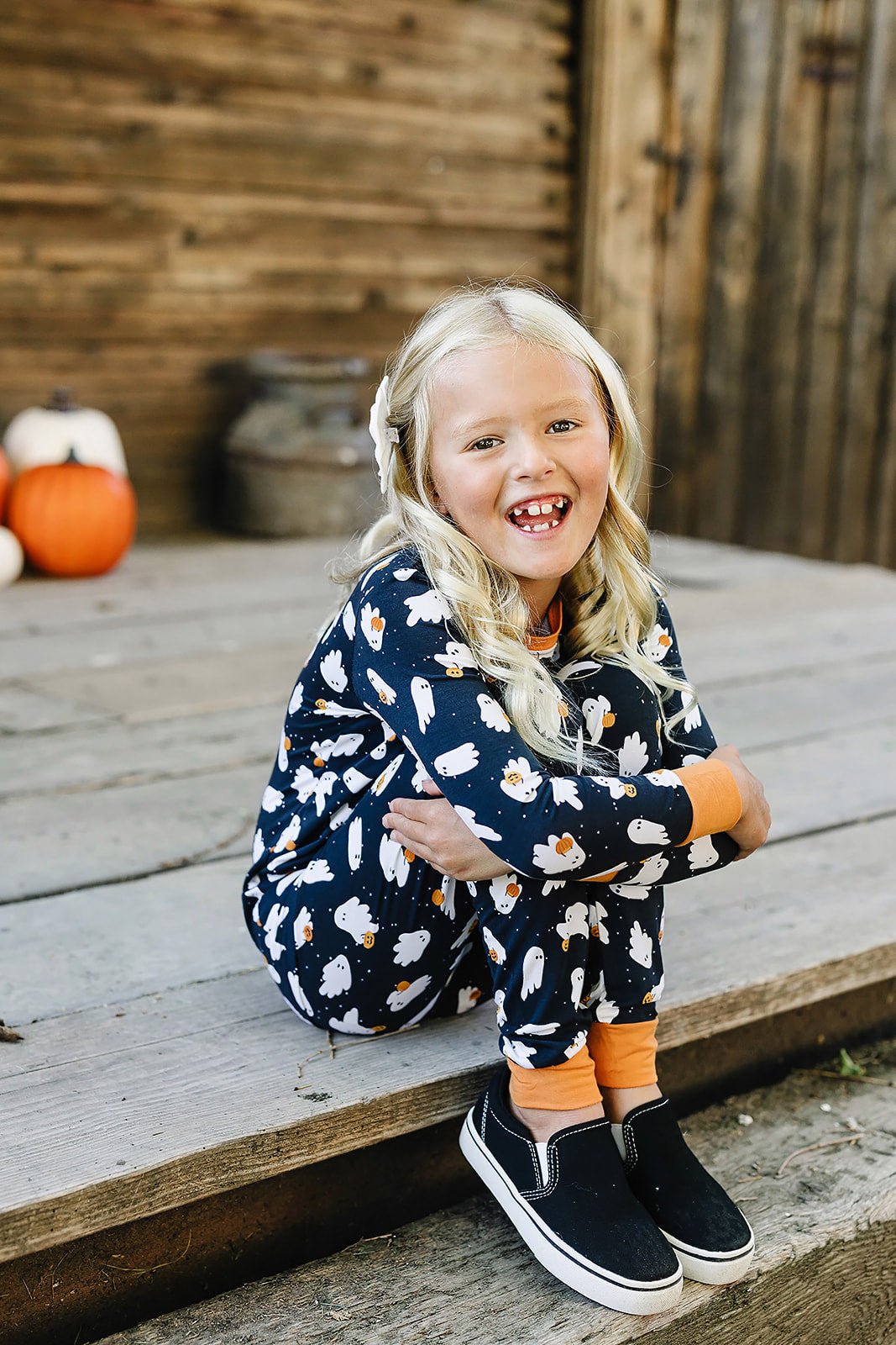 Ghosts Bamboo Pajama Set - Blissfully Lavender BoutiqueMebie Baby