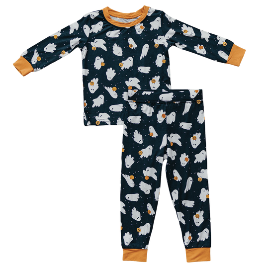 Ghosts Bamboo Pajama Set - Blissfully Lavender BoutiqueMebie Baby