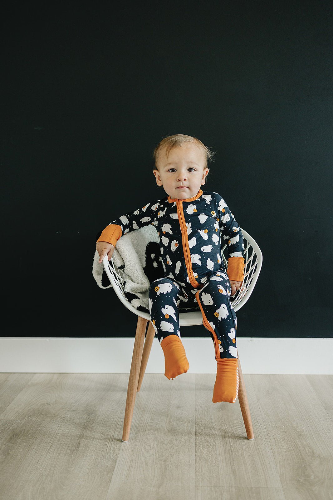 Ghosts Bamboo Zipper Pajama - Blissfully Lavender BoutiqueMebie Baby