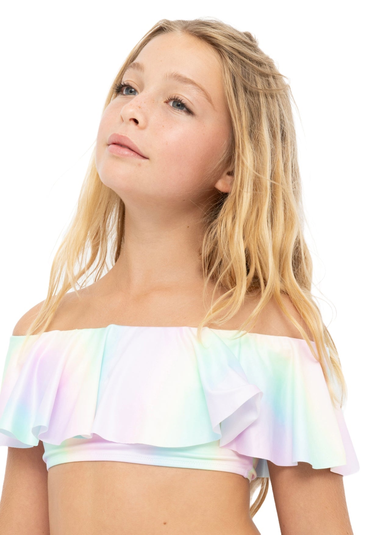 Rainbow Ruffle Bikini