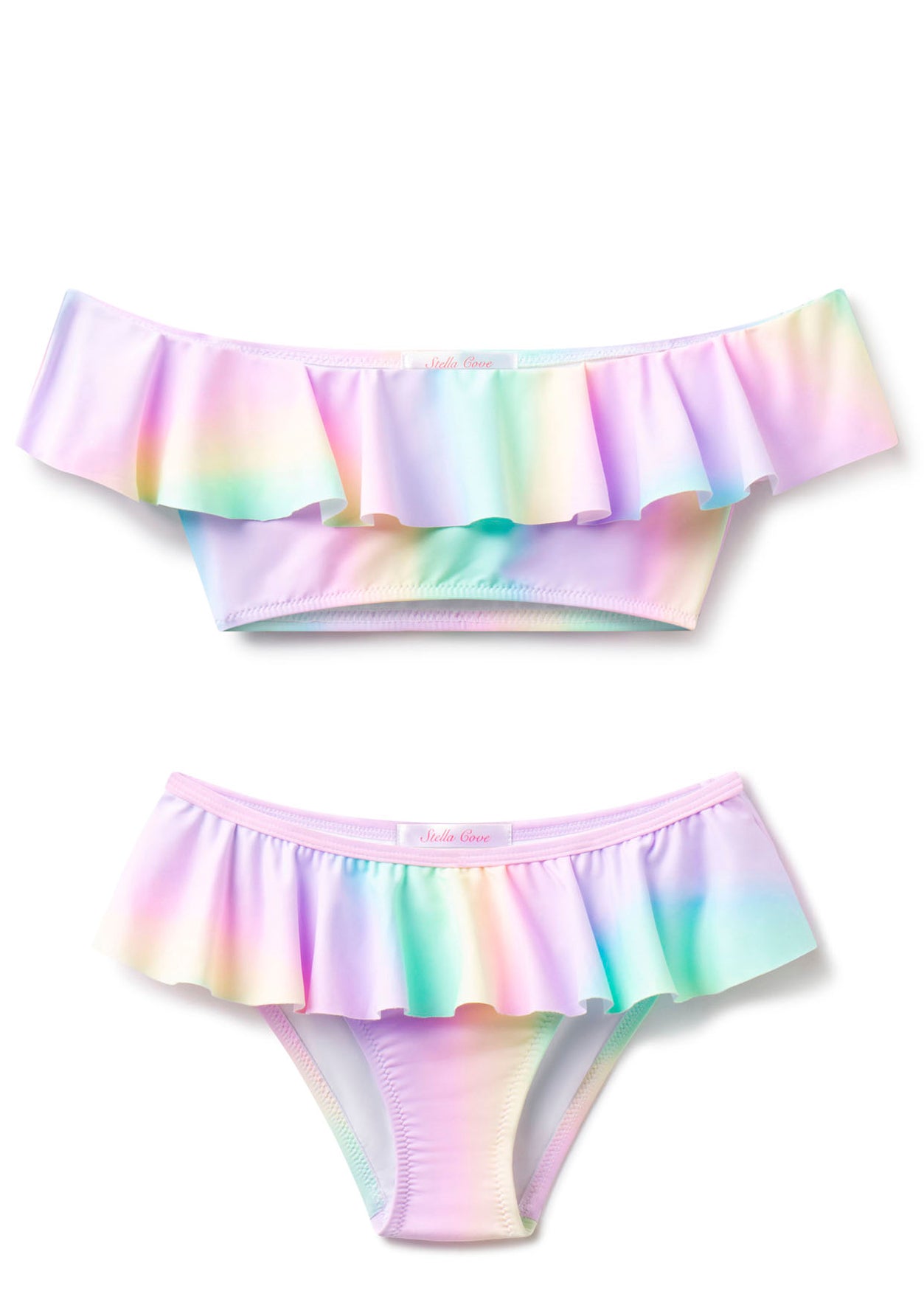 Girls Rainbow Bikini Swim Set