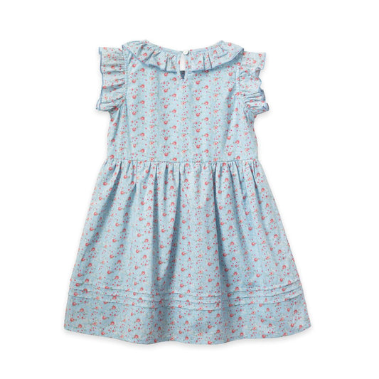 Girls Ana Blue Summer Posy Dress - Blissfully Lavender BoutiqueBeet World