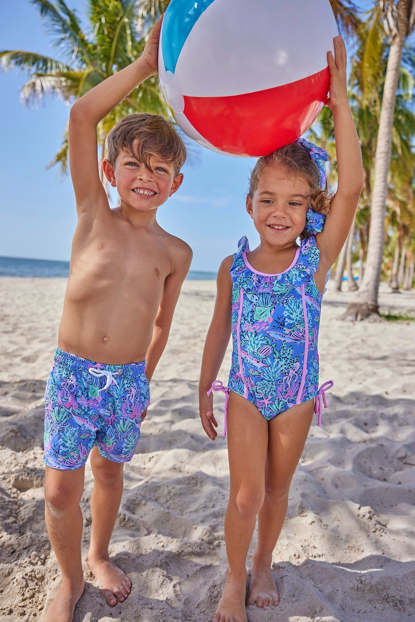 Girls Bahamas Reef One Piece Swimsuit - Blissfully Lavender BoutiqueBlueberry Bay