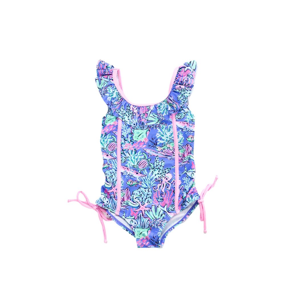 Girls Bahamas Reef One Piece Swimsuit - Blissfully Lavender BoutiqueBlueberry Bay