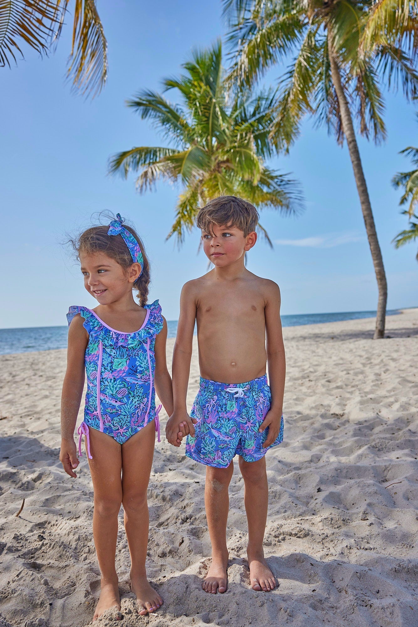 Girls Bahamas Reef One Piece Swimsuit - Blissfully Lavender BoutiqueBlueberry Bay