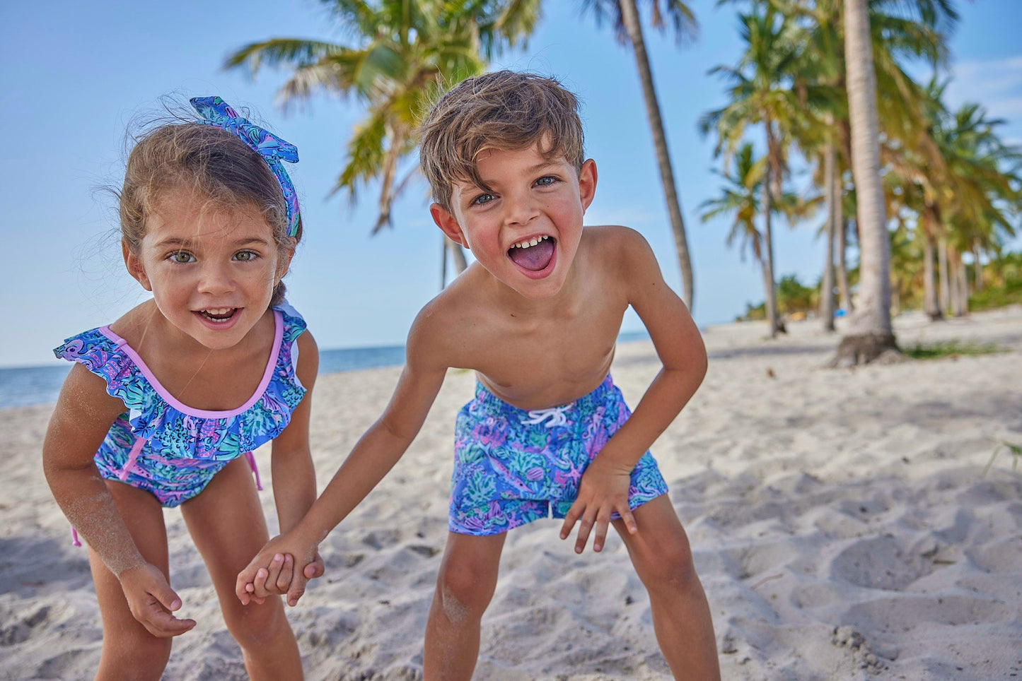 Girls Bahamas Reef One Piece Swimsuit - Blissfully Lavender BoutiqueBlueberry Bay