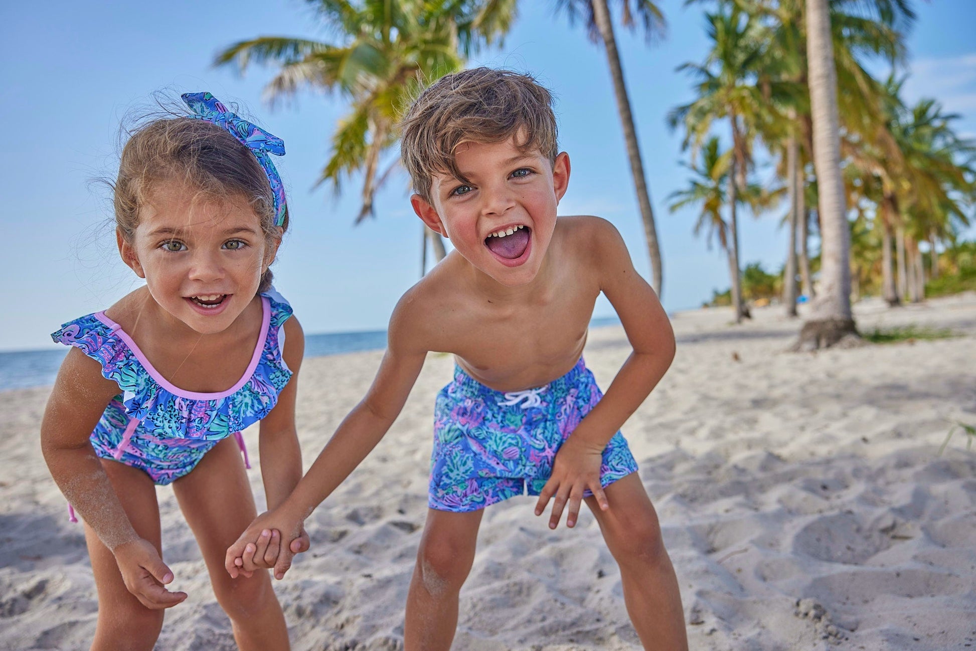 Girls Bahamas Reef One Piece Swimsuit - Blissfully Lavender BoutiqueBlueberry Bay