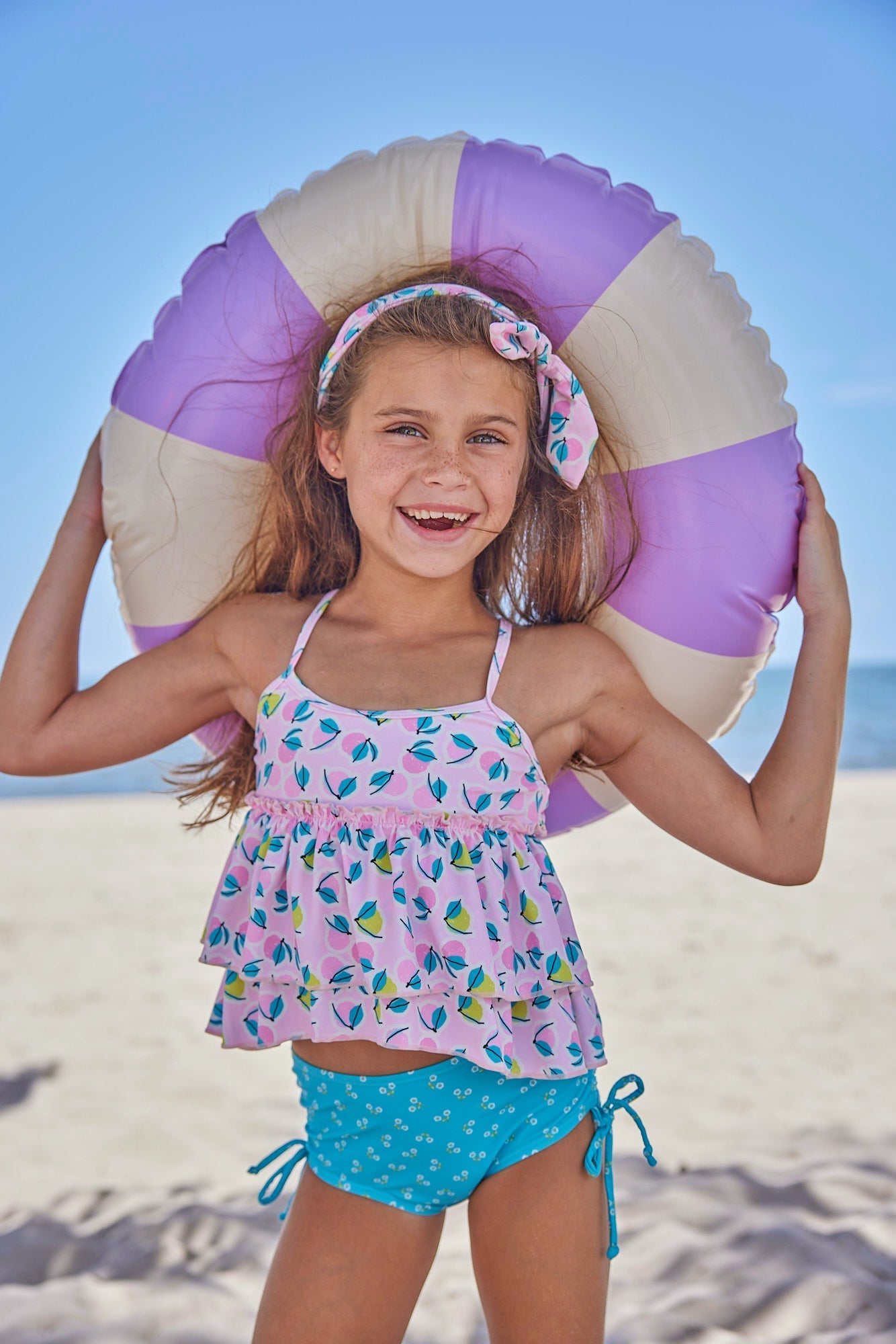 Girls Bay Bliss Two Piece Swimsuit - Blissfully Lavender BoutiqueBlueberry Bay