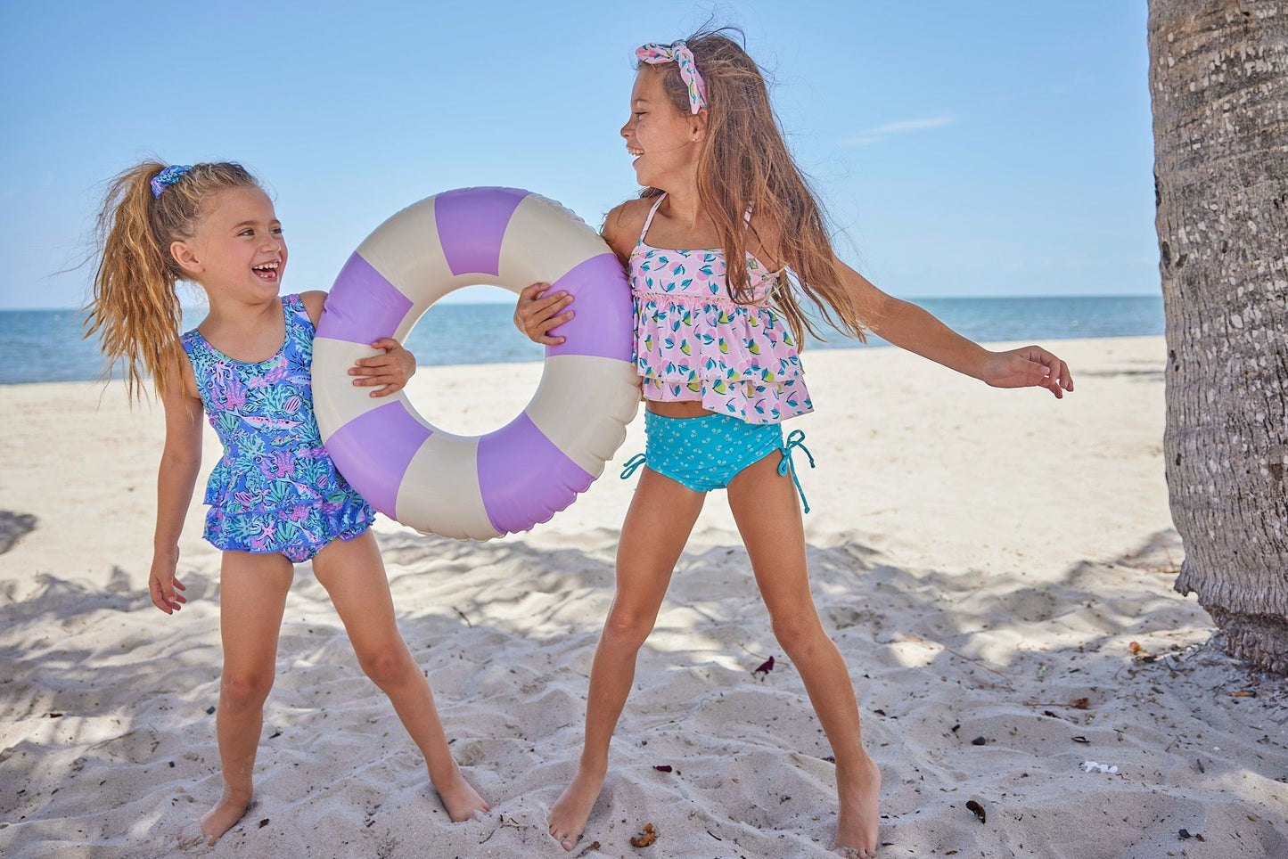 Girls Bay Bliss Two Piece Swimsuit - Blissfully Lavender BoutiqueBlueberry Bay