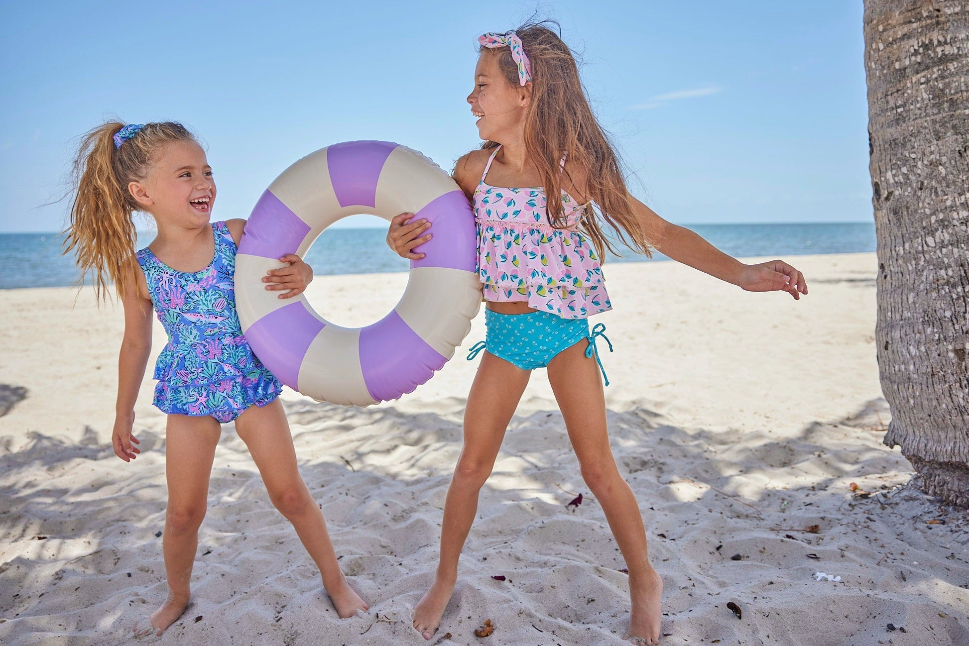 Girls Bay Bliss Two Piece Swimsuit - Blissfully Lavender BoutiqueBlueberry Bay