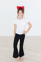 Girls Black Scrunchy Bell Bottoms - Blissfully Lavender BoutiqueMila & Rose ®