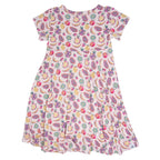 Girls Cap Sleeve Swirly Dress - Blissfully Lavender BoutiqueSweet Bamboo