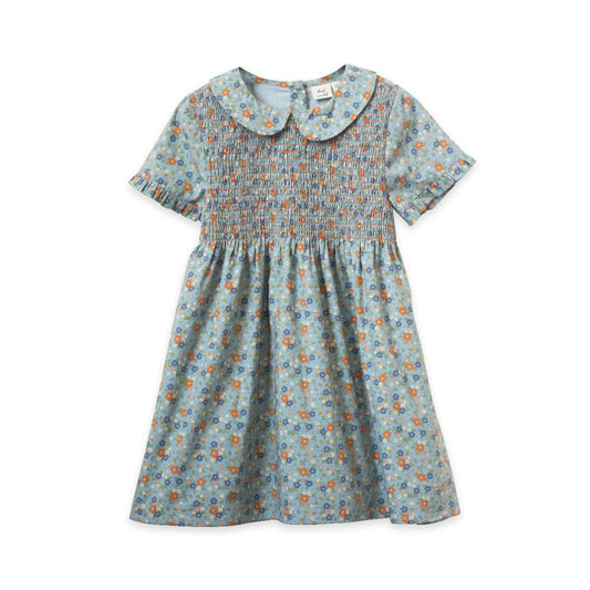 Girls Cottage Floral Briar Dress with Smocking - Blissfully Lavender BoutiqueBeet World