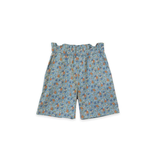 Girls Cottage Floral Printed Shorts - Blissfully Lavender BoutiqueBeet World