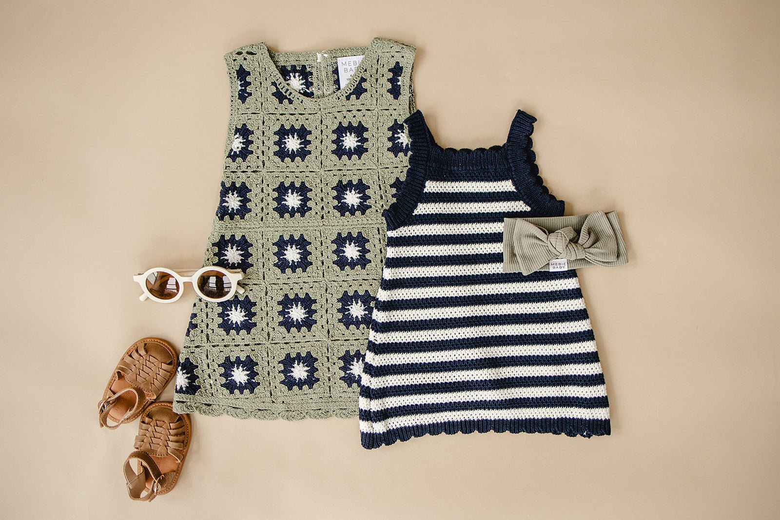 Girls Crochet Cover Up Dress - Blissfully Lavender BoutiqueMebie Baby