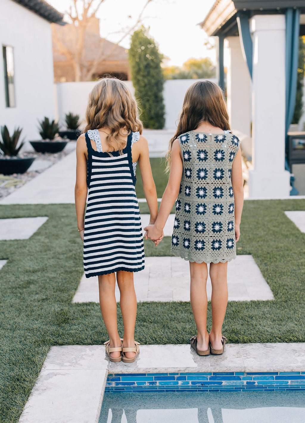Girls Crochet Cover Up Dress - Blissfully Lavender BoutiqueMebie Baby