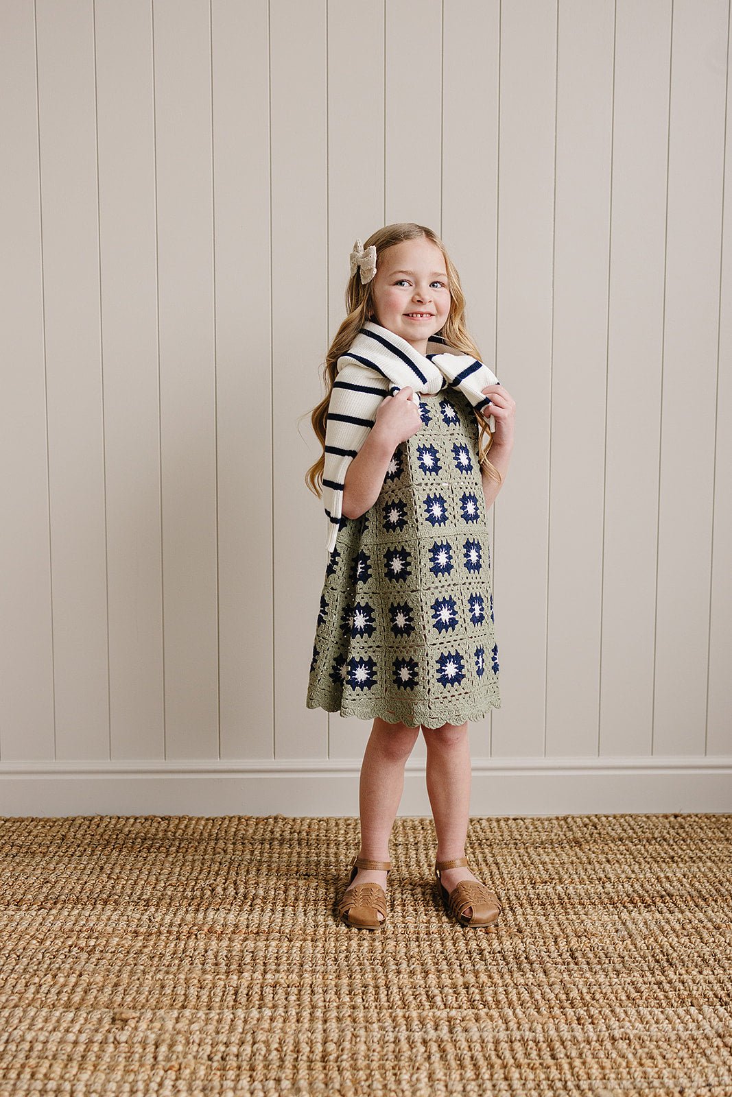Girls Crochet Cover Up Dress - Blissfully Lavender BoutiqueMebie Baby