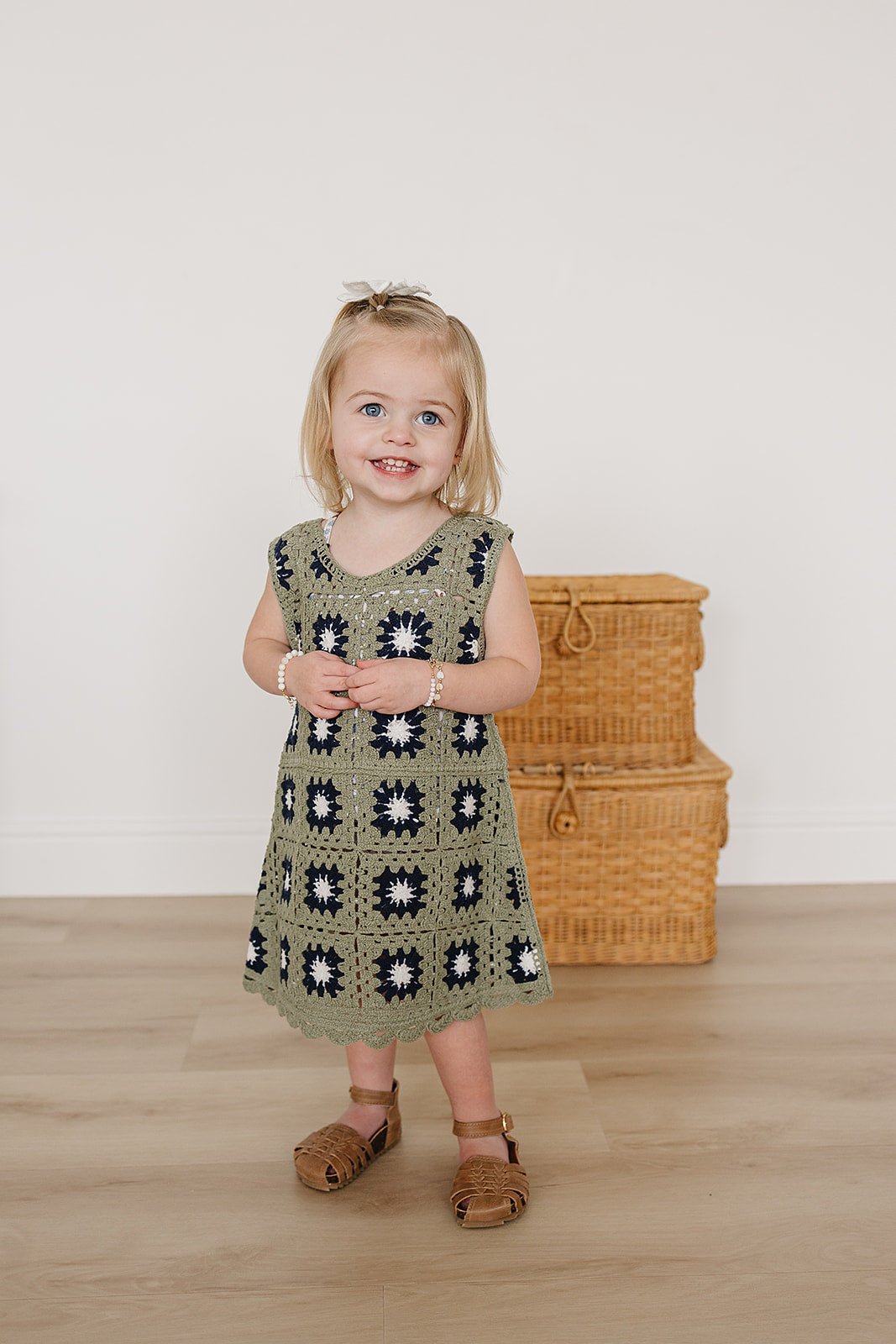 Girls Crochet Cover Up Dress - Blissfully Lavender BoutiqueMebie Baby