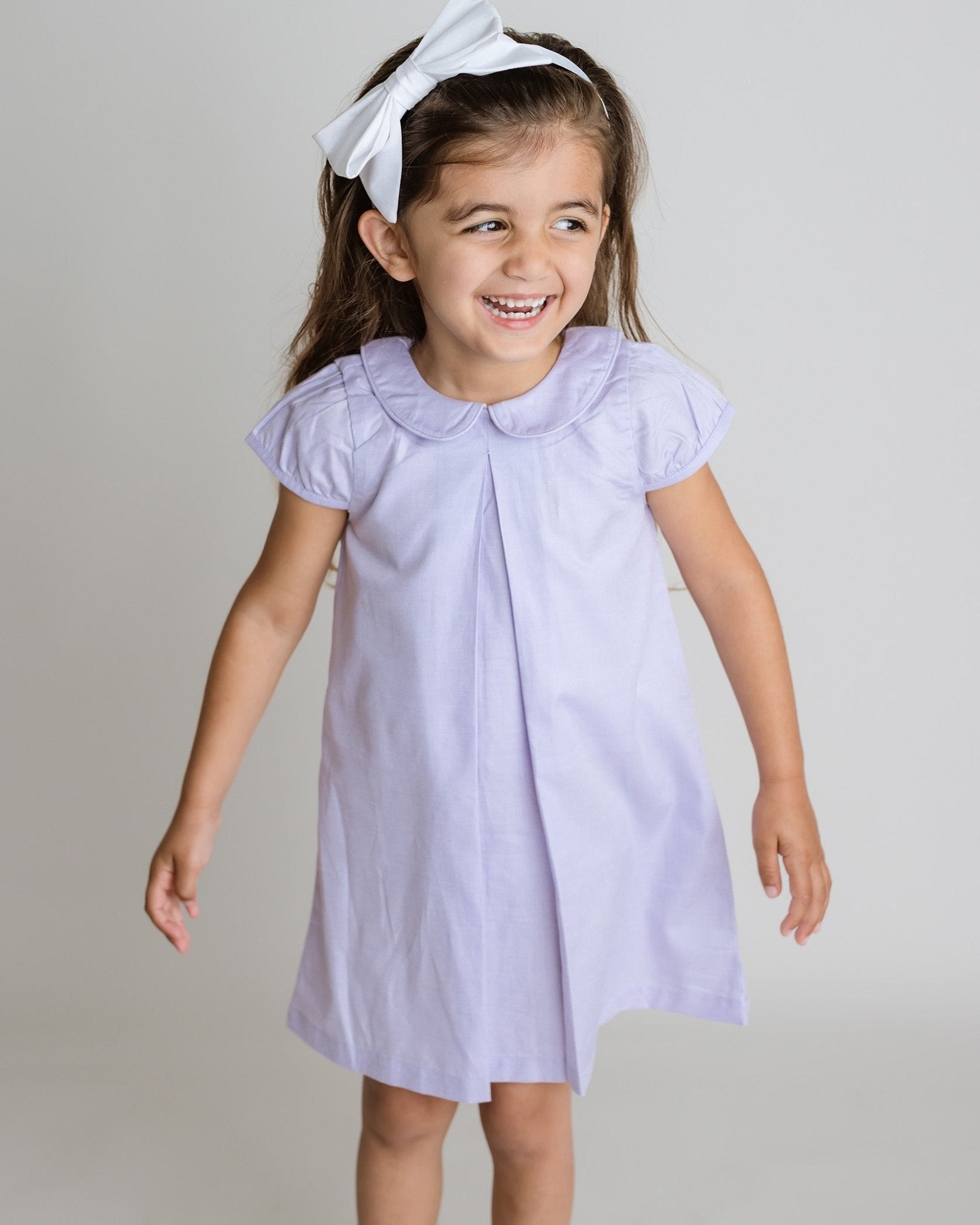 Girls Elena Pima Pique Dress - Blissfully Lavender BoutiqueCuclie