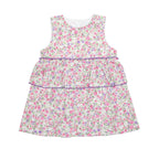 Girls Floral Peplum Dress – Lilac Pink with Bloomers - Blissfully Lavender BoutiqueCuclie