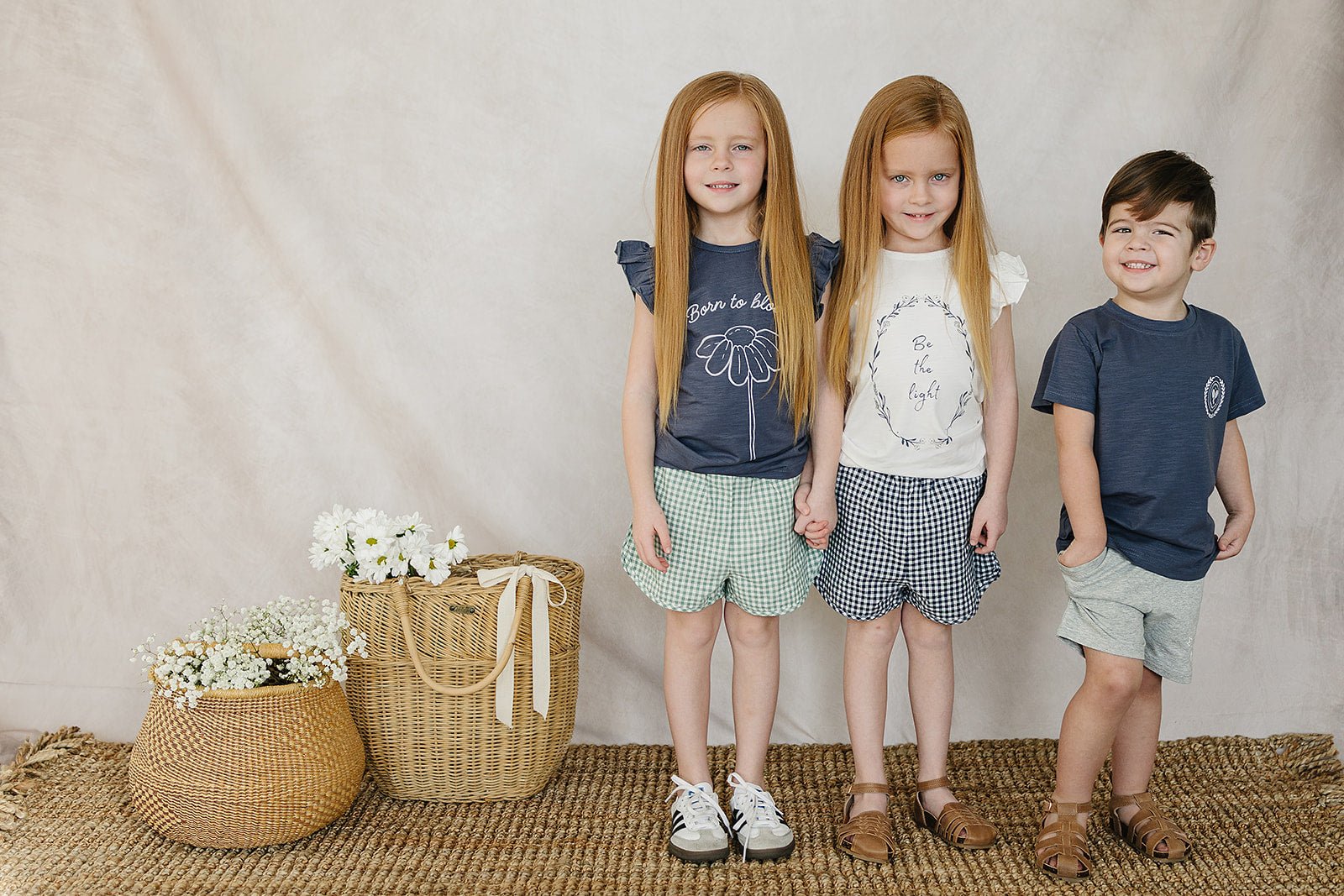 Girls Green Gingham Shorts - Blissfully Lavender BoutiqueMebie Baby