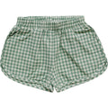 Girls Green Gingham Shorts - Blissfully Lavender BoutiqueMebie Baby