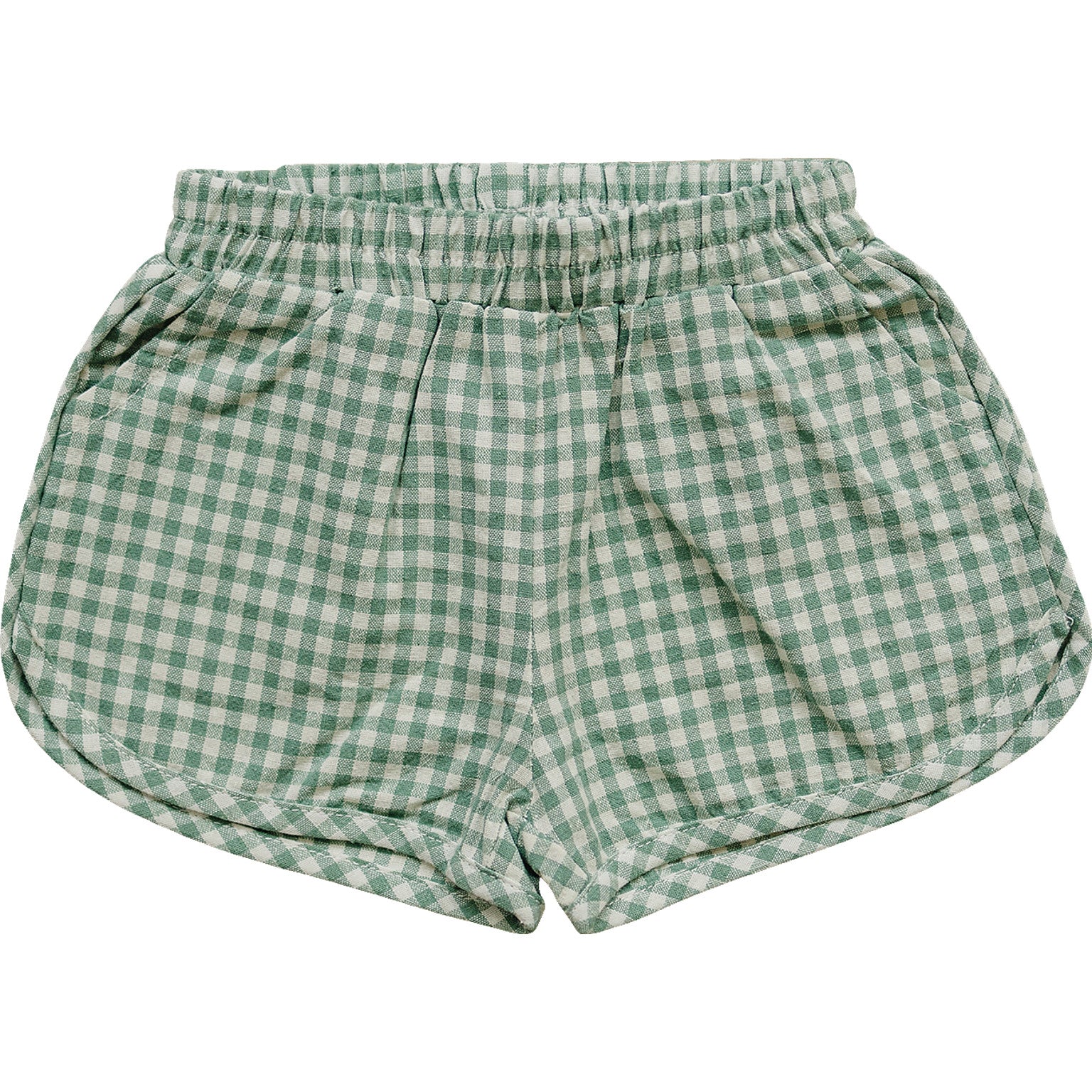 Girls Green Gingham Shorts - Blissfully Lavender BoutiqueMebie Baby