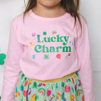Girls Lucky Charm Long Sleeve Shirt - Blissfully Lavender BoutiqueSweet Wink
