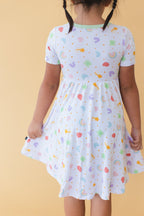 Girls Lucky Dress - Blissfully Lavender BoutiqueBlush Lotus