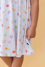 Girls Lucky Dress - Blissfully Lavender BoutiqueBlush Lotus